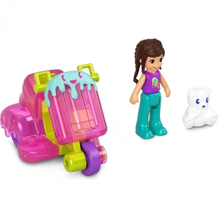 MATTEL HKV55/HKV59 POLLY POCKET MUHTEŞEM ARAÇLAR OYUN SETİ 4+