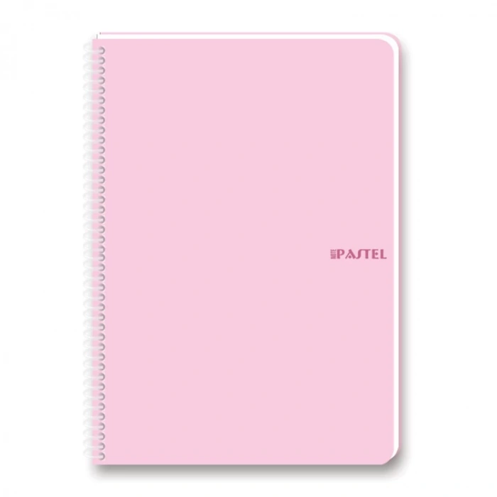 KESKİN 16.5X22.5 PASTEL NOTE SPİRALLİ PP KAPAK DEFTER 80 YP. ÇİZGİSİZ