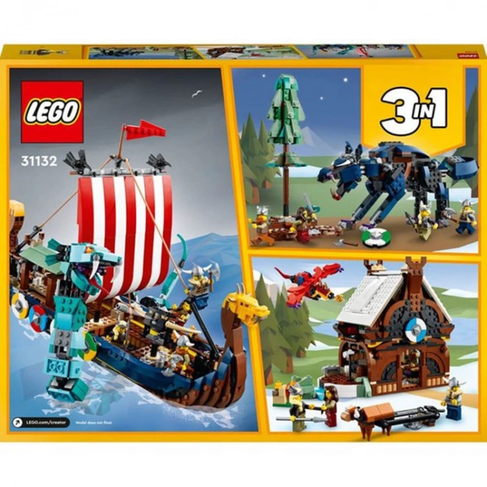 LEGO CREATOR 31132 VIKING GEMİSİ MIDGARD YILANI 6379830