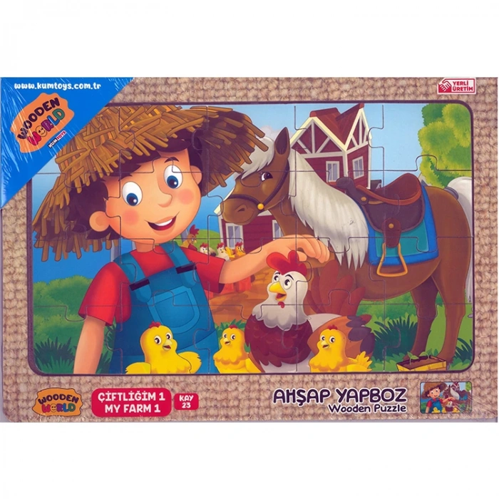 KUMTOYS AHŞAP 053305 AHŞAP YAPBOZ KÜÇÜK 24X34