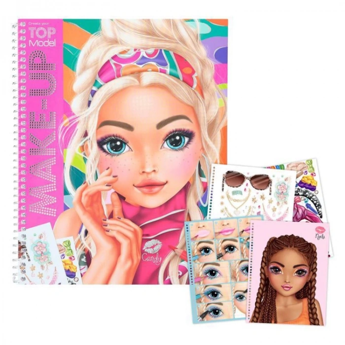 TOP MODEL SPİRALLİ RENKLİ MAKYAJ DEFTERİ