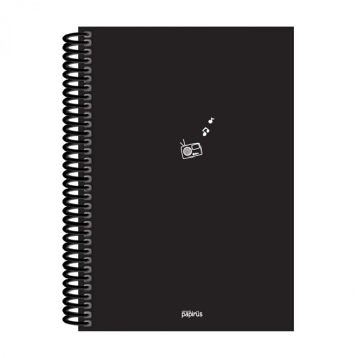 PAPİRÜS  HOLA SERT KAPAK SPİRALLİ 16X23 120YP. ÇİZGİLİ DEFTER