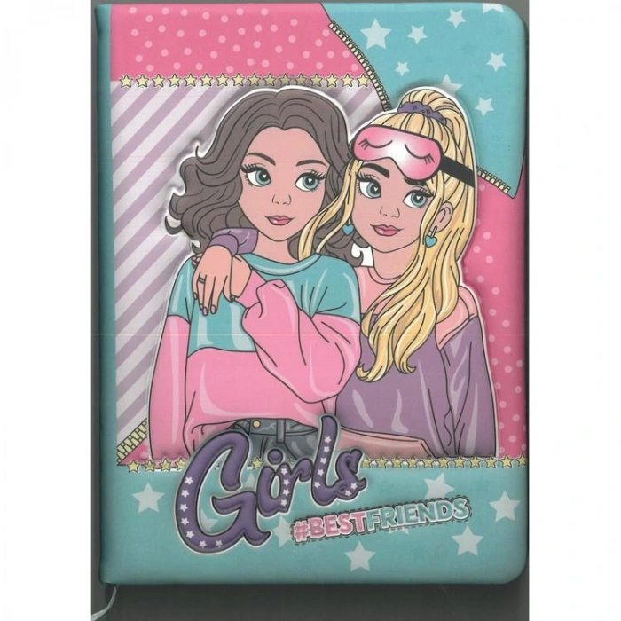 MİKRO PUFFY PF-90 BEST FRIENDS NOT DEFTERİ 96 YP. ÇİZGİLİ - TEKLİ