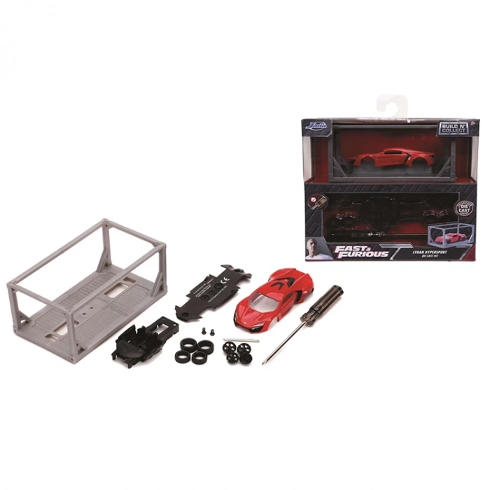 SİMBA JADA 253202006 FAST & FURIOUS 1:55 BUILD COLLECT LYKAN HYPERSPORT TEKLİ ARABA KUTULU