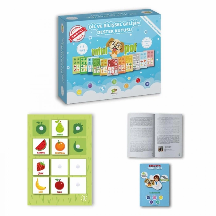 MİNİPOİ İLE OKUL ÖNCESİ 1-3 YAŞ DİL VE BİLİŞSEL GELİŞİM DESTEK KUTUSU