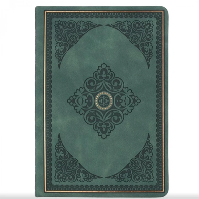 VICTORIAS JOURNALS 3479 VINTAGE OLD BOOK 12x17cm 80gr.128YP. ÇİZGİLİ DEFTER KOYU YEŞİL