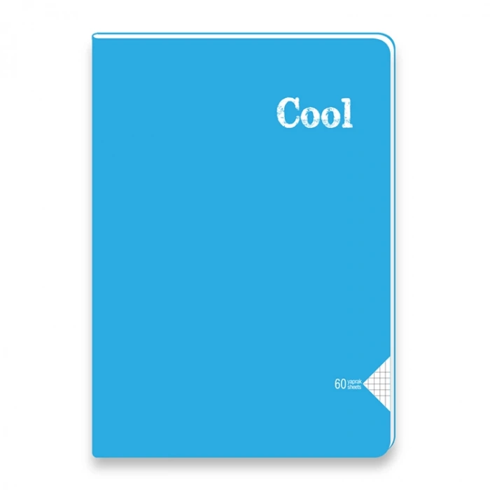KESKİN COOL DİKİŞLİ PP KAPAK DEFTER A4 60 YP. KARELİ