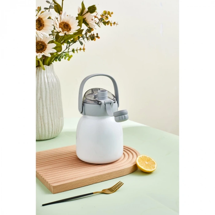 VAGONLIFE ROVCO ÇELİK MATARA RK-B4009 1000 ML BEYAZ