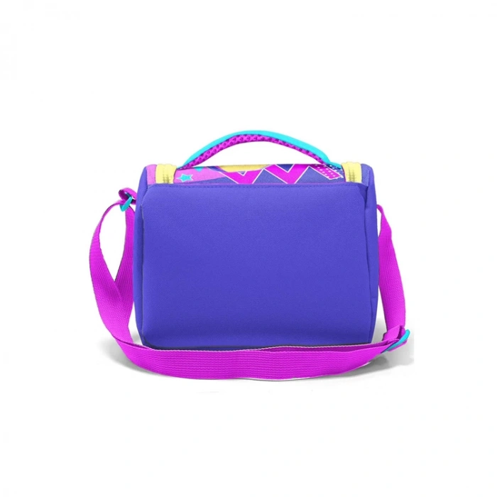 CORAL HIGH 11871 KIDS LAVANTA TURKUAZ KULAKLIKLI KIZ DESENLİ THERMO BESLENME ÇANTASI