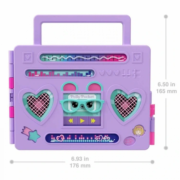 MATTEL HRD65 POLLY POCKET RADYO TEMALI MODA EĞLENCESİ OYUN SETİ 4+