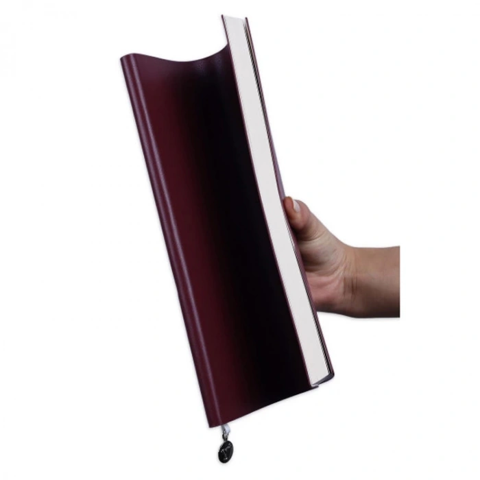 VICTORIAS JOURNALS 1784 SMYTH FLEXY SOFT COVER NOTEBOOK VEGAN DERİ 19x25cm 80gr. 192 SYF ÇİZGİLİ DEFTER BORDO