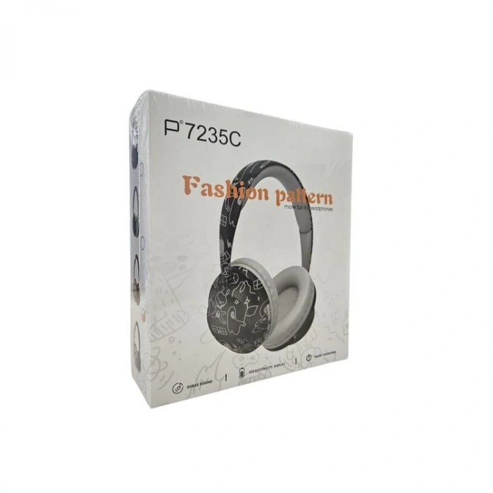 PLATOON PL-2361 FASHION PATTERN KULAKÜSTÜ KABLOSUZ KULAKLIK