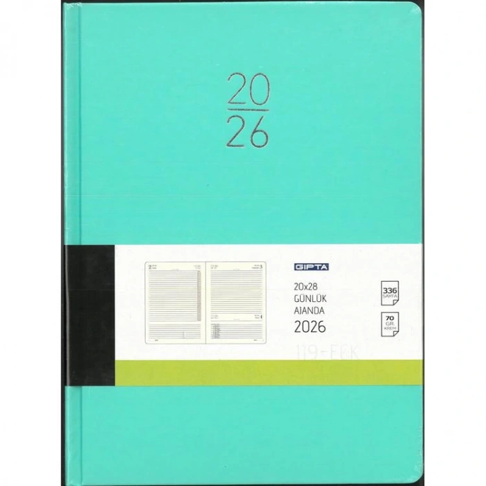 GIPTA 119-ECK EKO 20x28 GÜNLÜK AJANDA