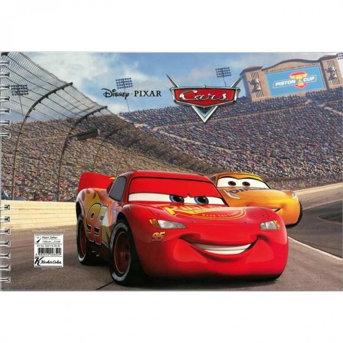 CARS 37555 17X24 SPİRALLİ RESİM DEFTERİ 15YP.