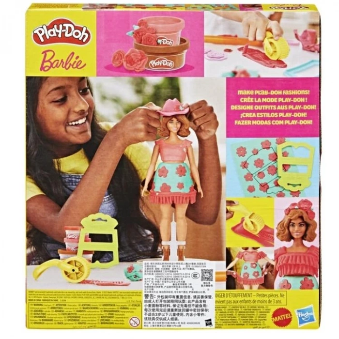 HASBRO PLAYDOH G1360/G1354A BARBIE FLORALS AND FRINGE OYUN SETİ 5+