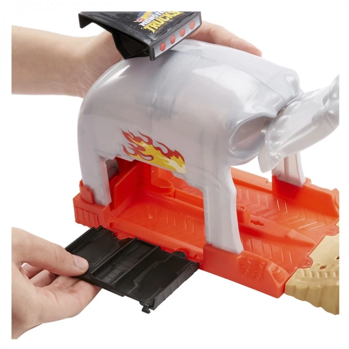 MATTEL GKY01/ GKY02 HOT WHEELS MONSTER TRUCKS FIRLATICILI OYUN SETİ