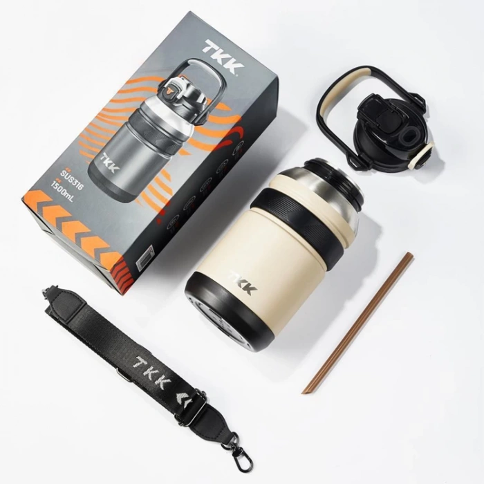 VAGONLİFE TKK ÇELİK TERMOS T2031 1500ML OFF-WHITE