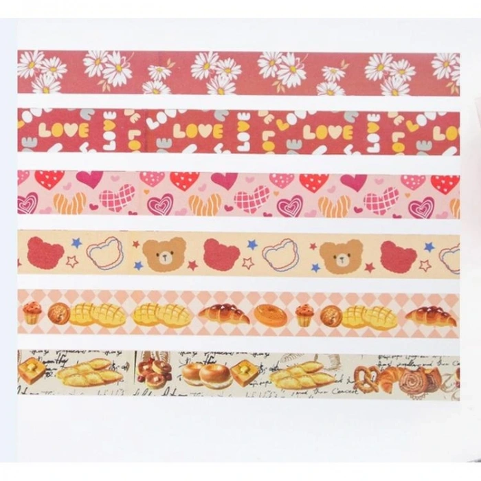 GIPTA K8912 FUN RENKLİ BANT SET 6LI KUTULU  - 1.5 MMX2M