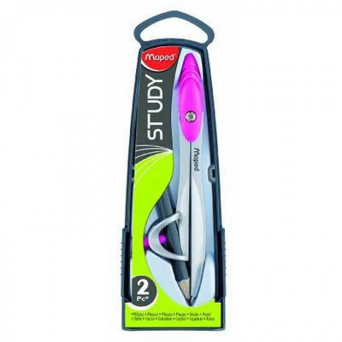 MAPED 119410 STUDY YÜZÜKLÜ KALEMLİ PERGEL KUTULU