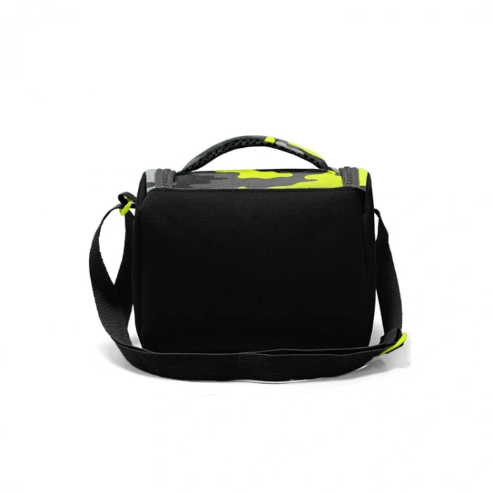 CORAL HIGH 11816 KIDS SİYAH GRİ KAMUFLAJ DESENLİ THERMO BESLENME ÇANTASI