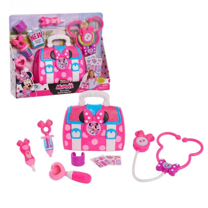 GIO MCN09000 MINNIE MOUSE FİYONK DOKTOR ÇANTASI SETİ 3+
