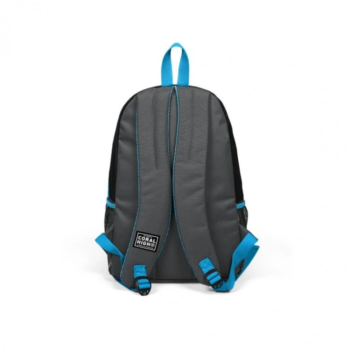 CORAL HIGH 23458 SPORT SİYAH KOYU GRİ DÖRT BÖLMELİ SIRT ÇANTASI
