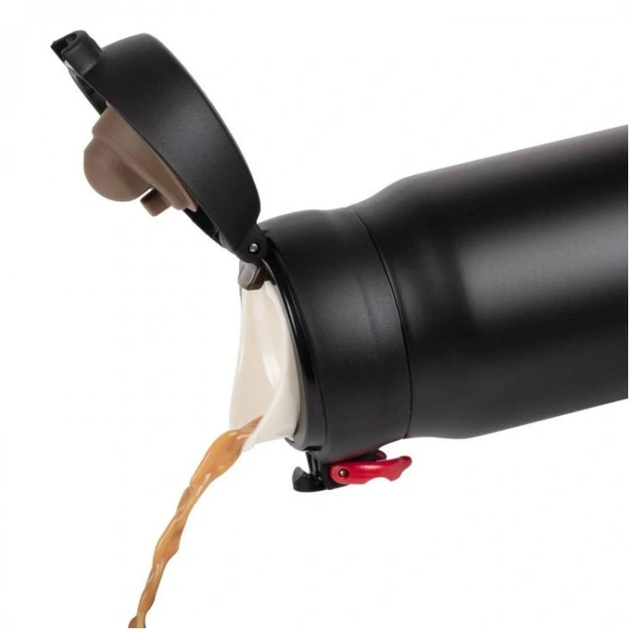 THERMOS JNL-600BKRD (199380-AK) ULTRALIGHT ÇELİK TERMOS/MUG PİPETSİZ 600ML - DEEP BLACK