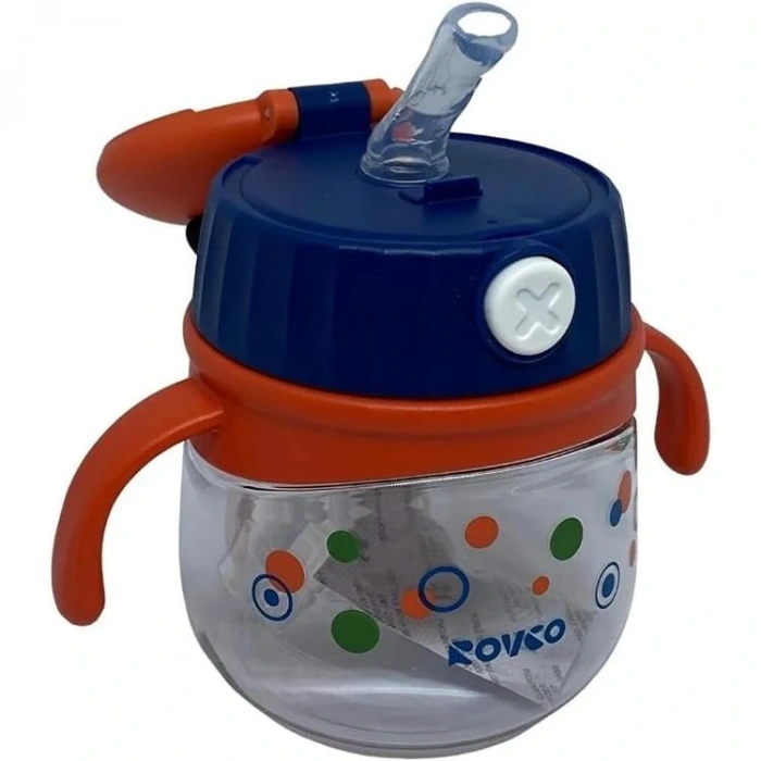 VAGONLIFE ROVCO PİPETLİ PANDA MASKOTLU ÇOCUK  MATARASI B1051 240 ML 6 AY +