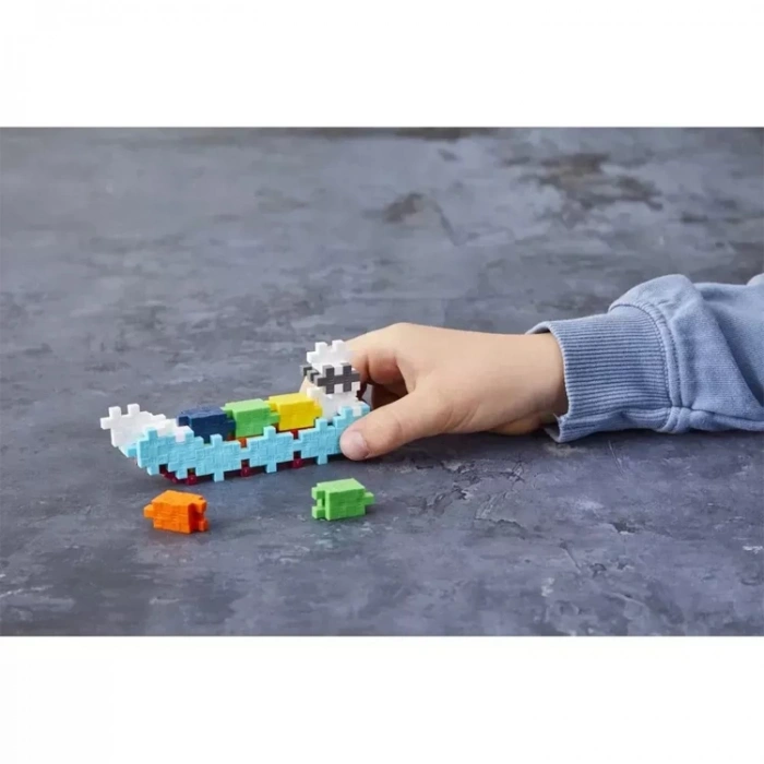 PLUS-PLUS 4286 CONTAINER SHIP MİNİ MİX BLOK PUZZLE YAPI SETİ 100 PARÇA TÜP