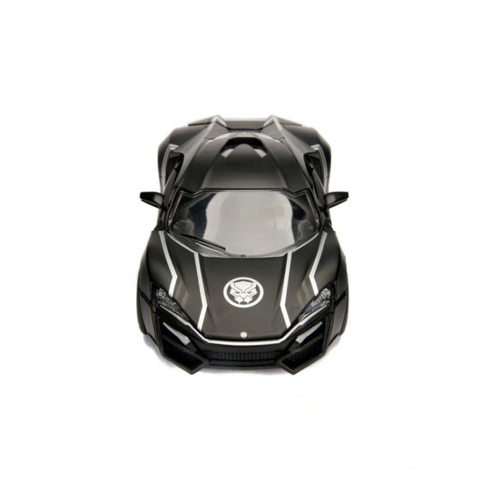 SİMBA JADA 3225004 MARVEL AVENGERS 1:24 BLACK PANTER&LYKAN HYPERSPORT METAL ARABA VE  FİGÜR 8+