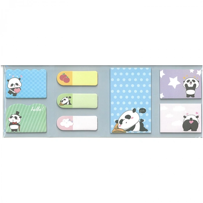 KRAF 2215 YAPIŞKANLI NOT KAĞIDI SETİ DESENLİ KARIŞIK (1 SET)