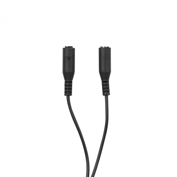 HYTECH HY-X77 SİYAH AUDIO + MIC TO 3,5mm 0.15m KULAKLIK ÇEVİRİCİ