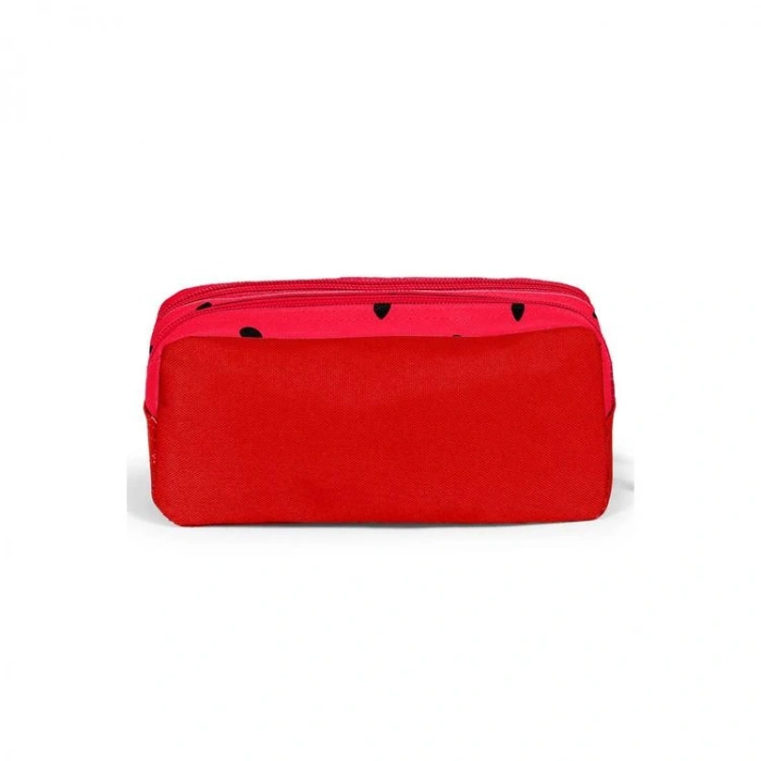 CORAL HIGH 12119 KIDS KIRMIZI YEŞİL KARPUZ DESENLİ İKİ BÖLMELİ KALEM ÇANTASI