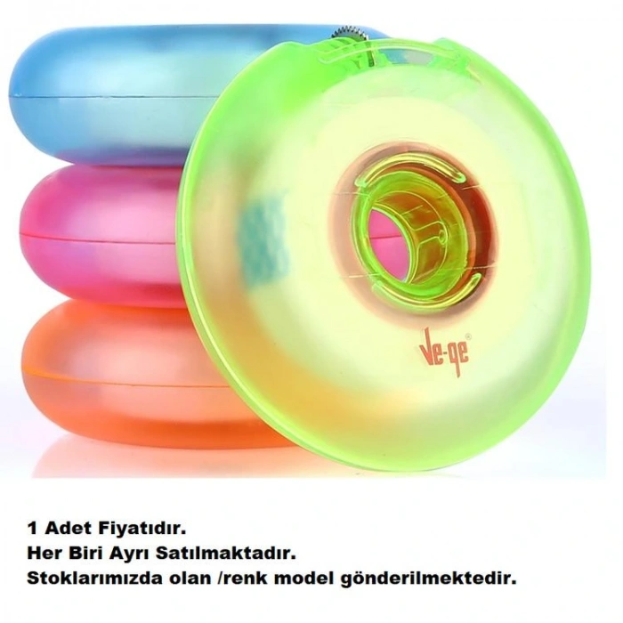 VEGE DONUT GÖRÜNMEZ BANT ŞEFFAF BANT (KESİCİLİ) KESME MAKİNELİ 19mmx25m  - TEKLİ