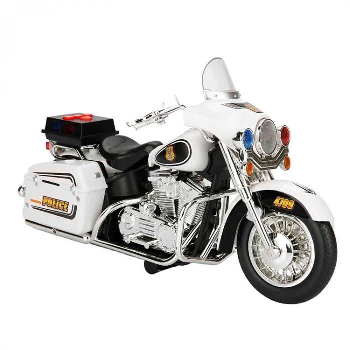 SUNMAN GY-816 MAX WHELLS SESLİ IŞIKLI VE PİLLİ POLİS MOTOSİKLETİ 34cm