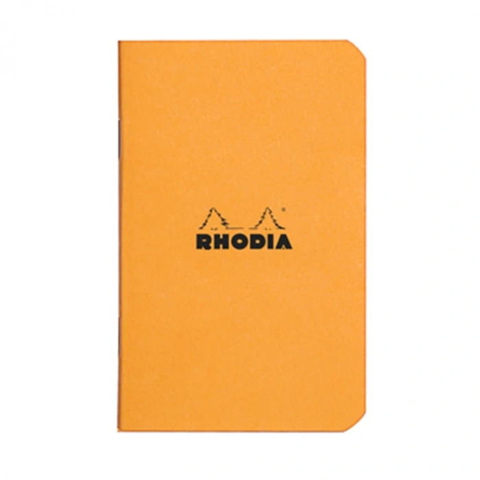 RHODIA RD119152 75x120mm KARELİ DEFTER KARIŞIK RENK (TURUNCU+SİYAH) KAPAK 24 YP.