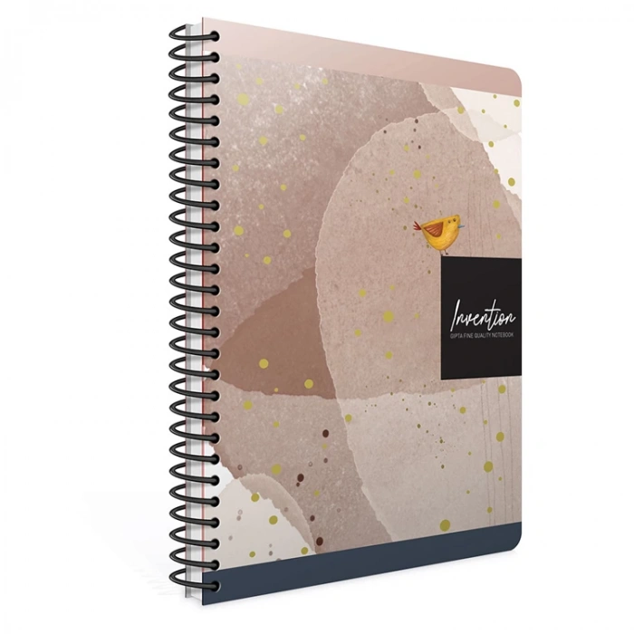 GIPTA INVENTION SPİRALLİ SERT KAPAK 17x24 120YP. ÇİZGİLİ DEFTER