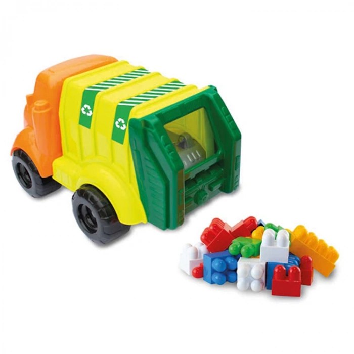 DEDE-03249 KUTULU İLK ÇÖP KAMYONUM BLOKLU 30 PARÇA