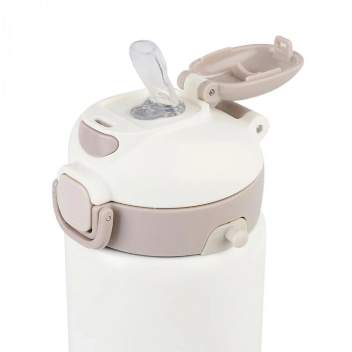 VAGONLİFE DILLER PASLANMAZ ÇELİK PİPETLİ/PİPETSİZ KULLANIM MATARA/TERMOS 9073 700ML WHITE
