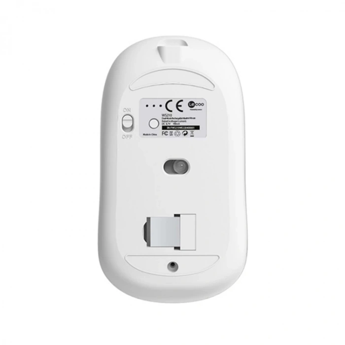 LENOVO LECOO WS210 1600 DPI 6 TUŞLU BLUETOOTH KABLOSUZ OPTİK MOUSE BEYAZ