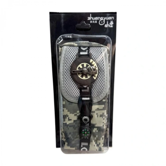 ZİZU 865 KMAUFLAJ DESENLI PUSULALI 2 GÖZLÜ KALEM ÇANTASI