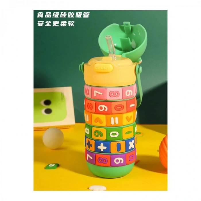 VAGONLIFE ÇELİK MATARA VGN-30031 430 ML PİPETLİ BOYUN ASKILI -YEŞİL