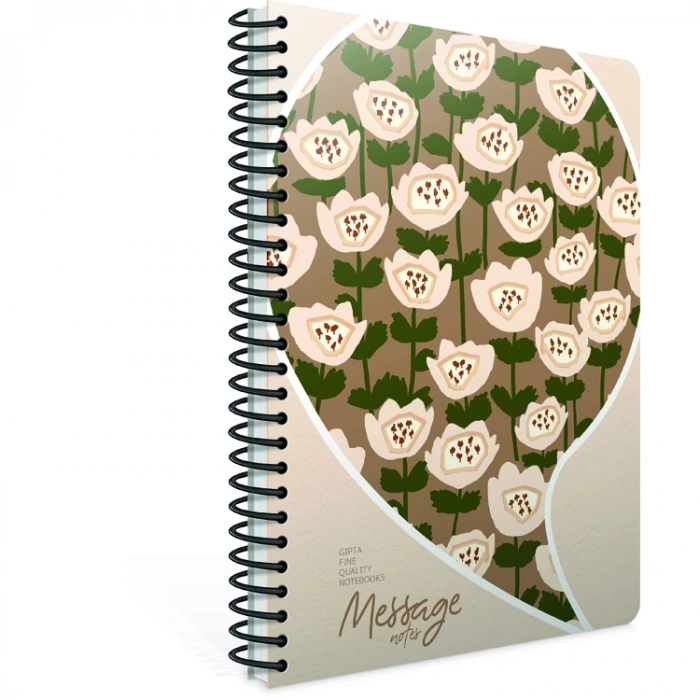 GIPTA MESSAGE NOTES SPİRALLİ SERT KAPAK DEFTER 17x24 120YP. KARELİ