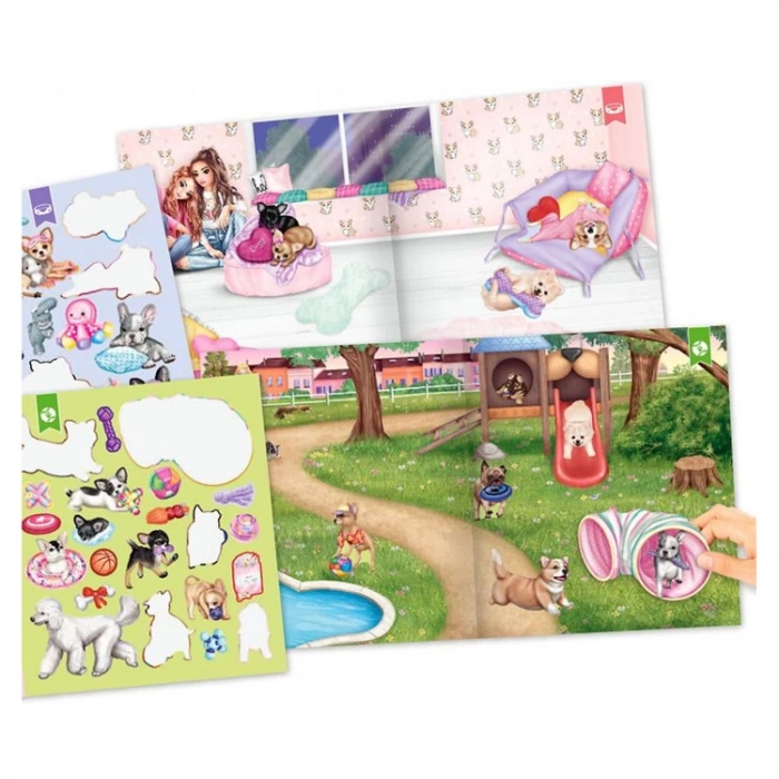 TOP MODEL STICKER DÜNYASI DEFTERİ CORGI