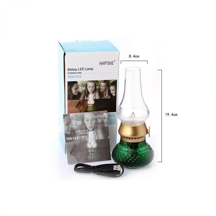 HAPTIME  YGH-515 BRUNO BLOW LED LAMP RETRO ÜFLEMELİ GECE LAMBASI