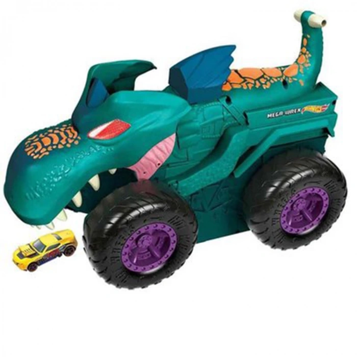 MATTEL GYL13 HOT WHEELS MONSTER TRUCKS ARABA YİYEN MEGA WREX OYUN SETİ