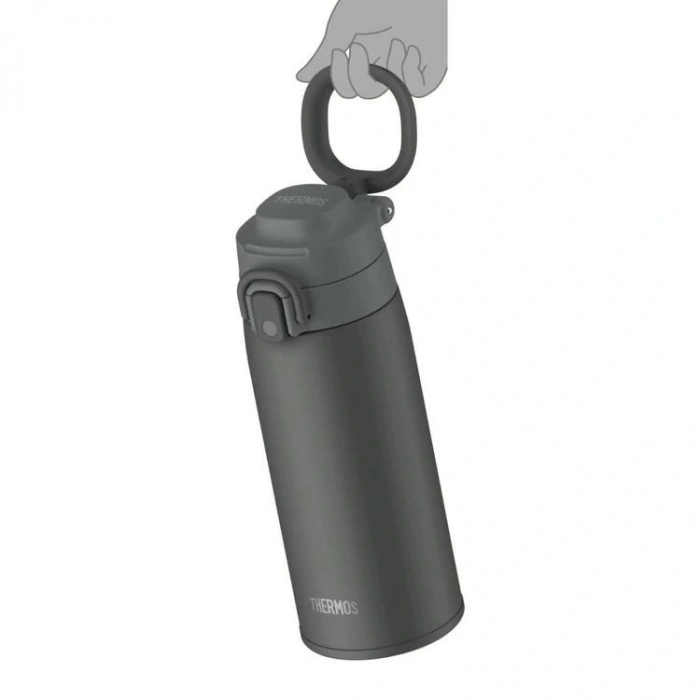 THERMOS JOS-550DGY (023579-AK) CARRY LOOP ÇELİK TERMOS/MUG PİPETSİZ 550ML - DARK GRAY