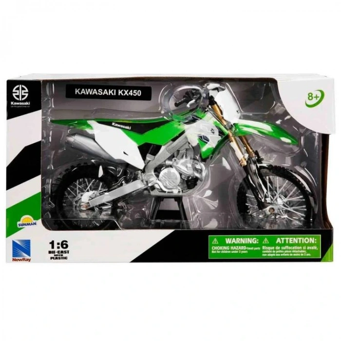 SUNMAN 49653 KAWASAKİ KX450 MODEL DIE CAST MODEL MOTORSİKLET 1:6
