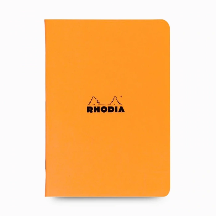 RHODIA 148x210mm A-5 KARELİ DEFTER KARIŞIK RENK (TURUNCU-SİYAH) KAPAK 48 YP.