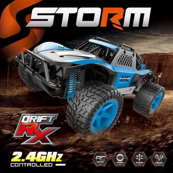VARDEM SYR-666-764MA 1:20 FULL FONKSİYONLU UZAKTAN KUMANDALI 2.4Ghz ŞARJLI STORM DRIFT ARABASI KUTULU